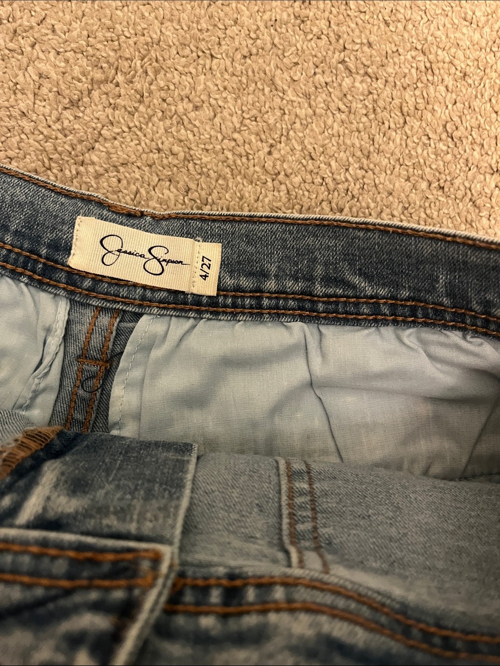 Jessica Simpson Light Blue Denim Skort Shorts - Picture 5 of 7